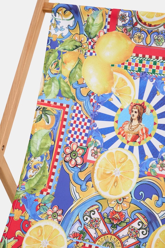 Leżak z podłokietnikiem z drewna bukowego RS26-GAU807 multicolor