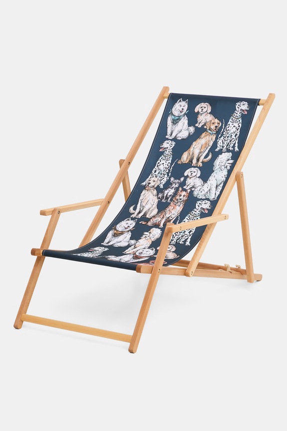 Leżak z podłokietnikiem z drewna bukowego RS26-GAU810 multicolor RS26