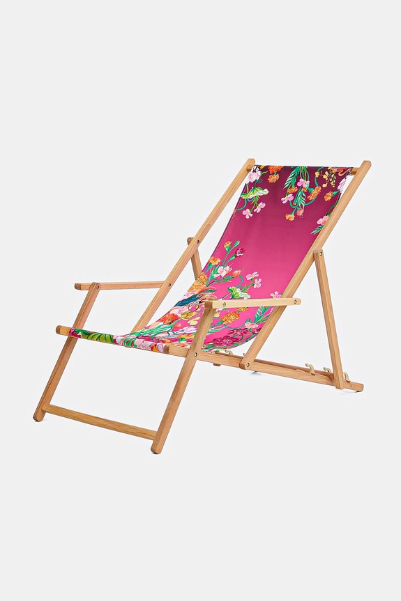 Medicine leżak z podłokietnikiem z drewna bukowego multicolor RS26-GAUA01