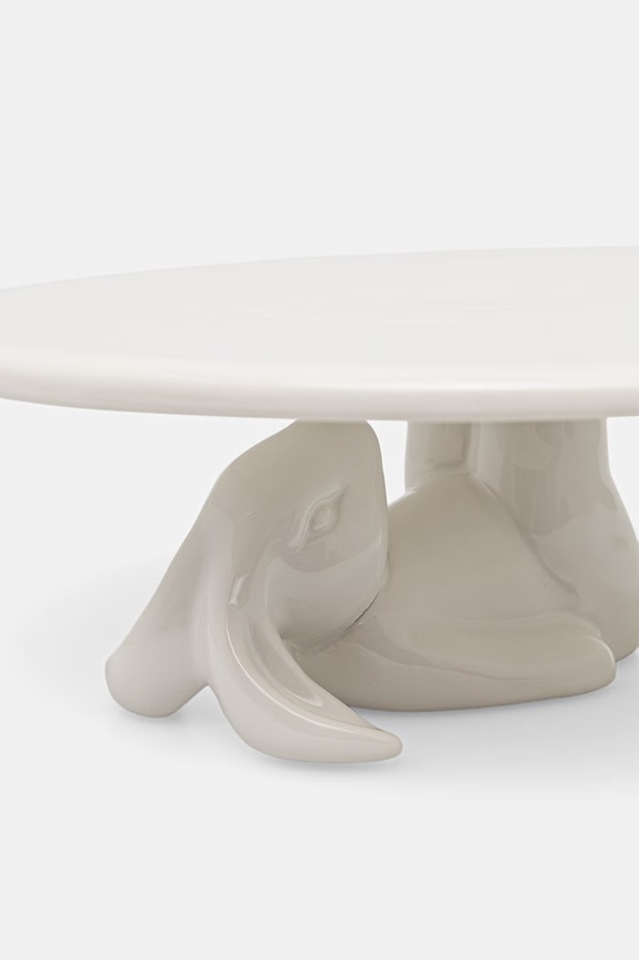 Kuchnia i jadalnia Patera do ciasta z porcelany RS26-KBU403 biały