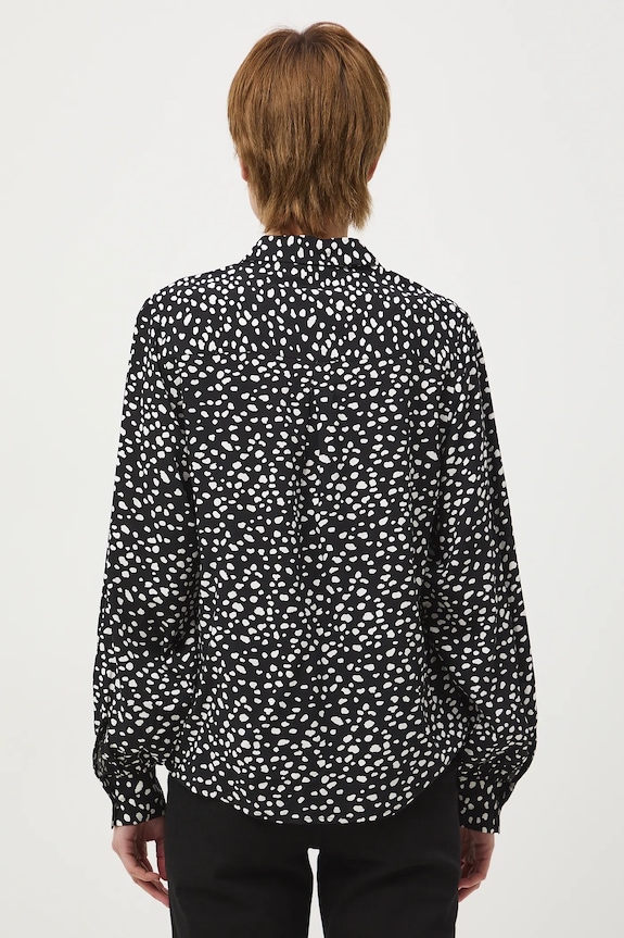 Oblečení Košile dámská z viskózy se vzorem RS26-KDD030 černá