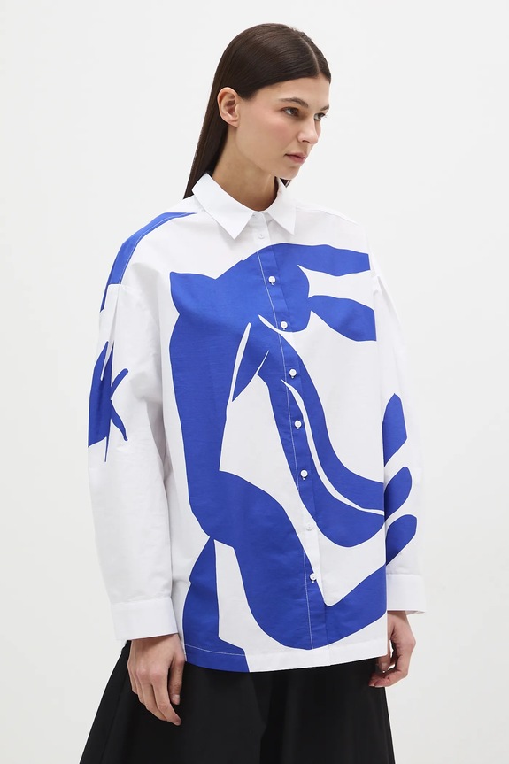 Bavlnená košeľa z kolekcie Eviva L'arte casual biela RS26-KDD254