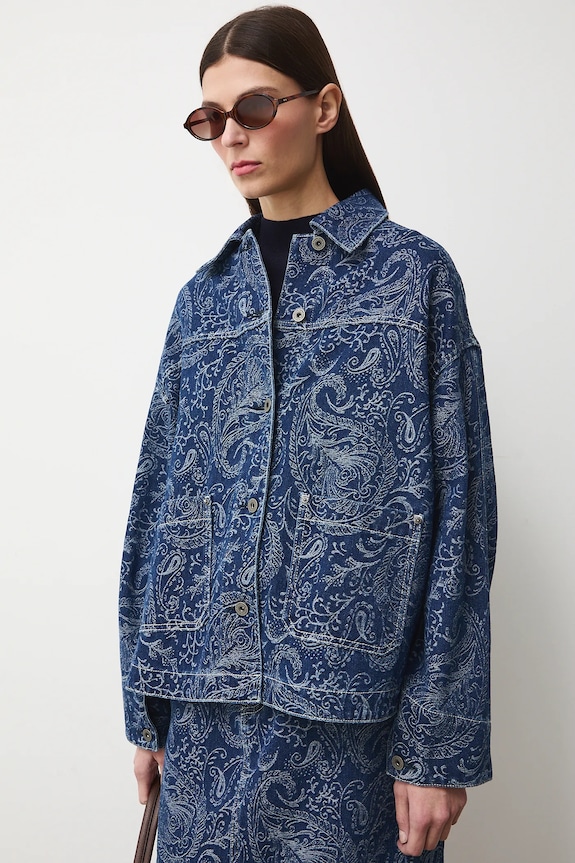 Τζιν πουκάμισο Medicine RS26-KDD300 σκούρο μπλε RS26