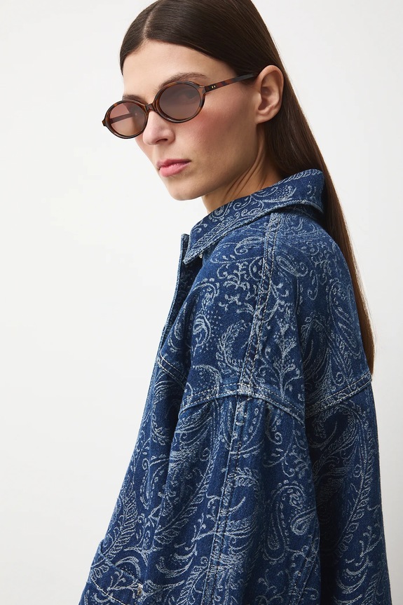 Τζιν πουκάμισο Medicine σκούρο μπλε RS26-KDD300