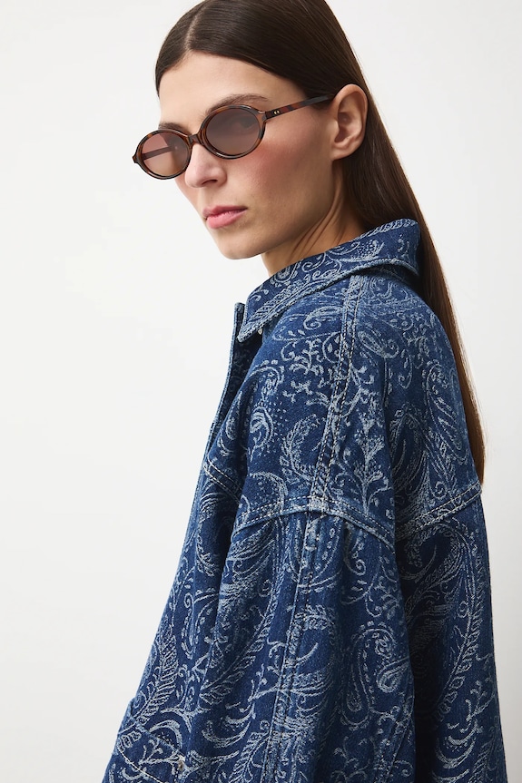 Τζιν πουκάμισο Medicine σκούρο μπλε RS26-KDD300