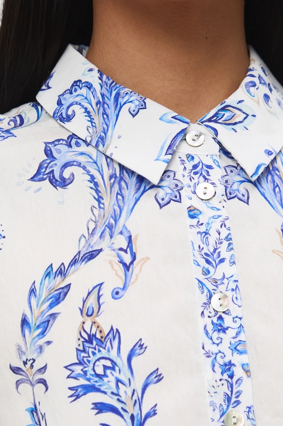 Košeľa vzorovaná z viskózy RS26-KDD301