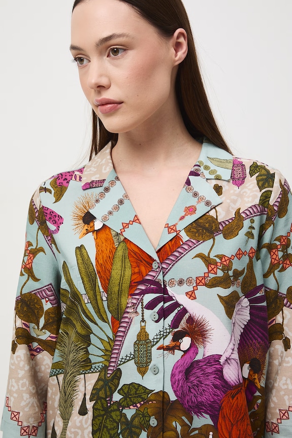 Medicine cămașă pentru femei, cu lyocell RS26-KDD650 multicolor