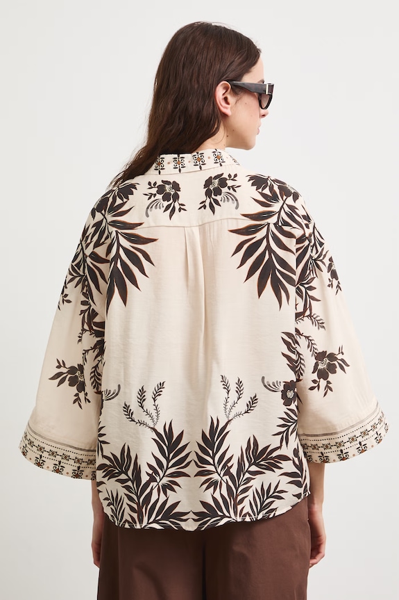 Oblečenie Košeľa dámska s viskózou RS26-KDD900 béžová