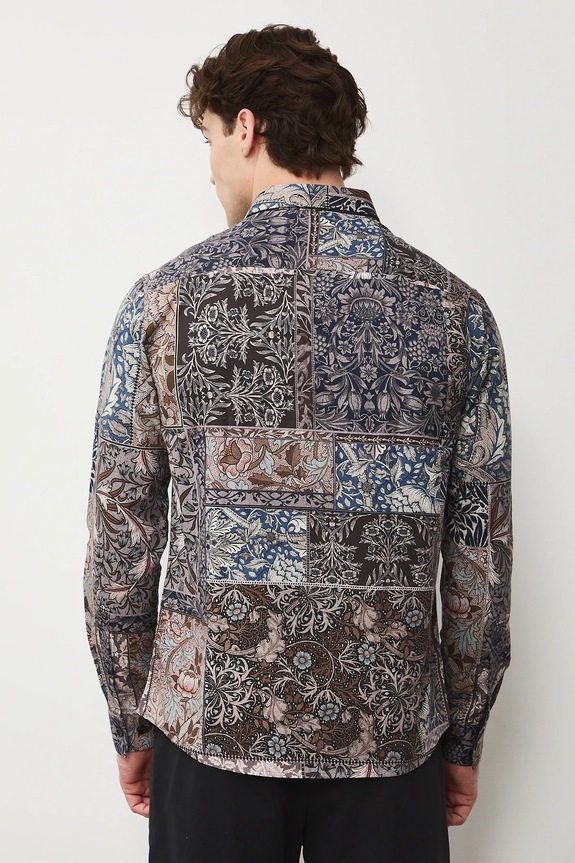 Oblečenie Bavlnená košeľa s klasickým golierom, so vzorom RS26-KDM300 viacfarebná