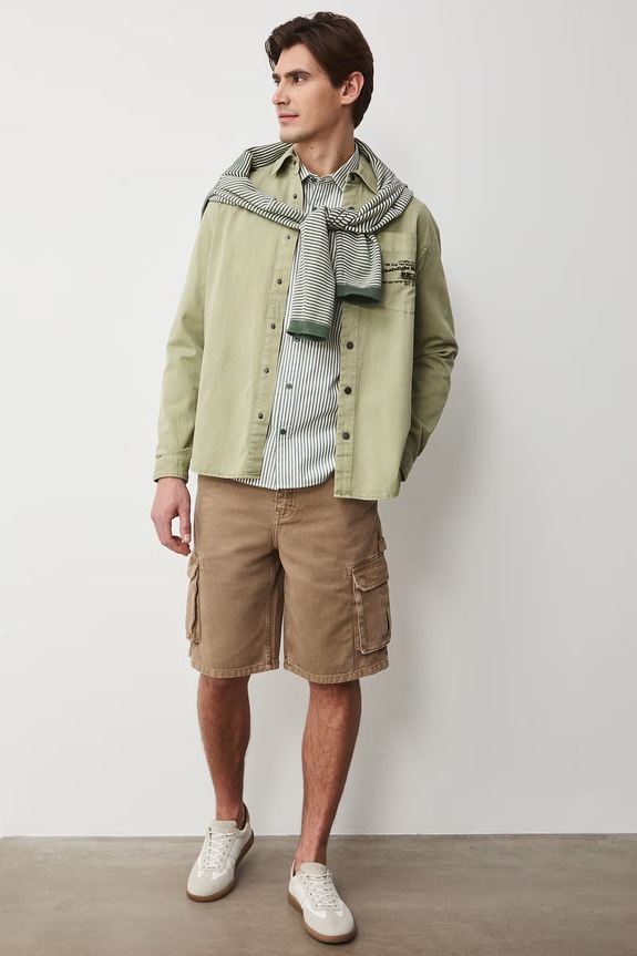 Košile pánská RS26-KDM506 tyrkysová RS26