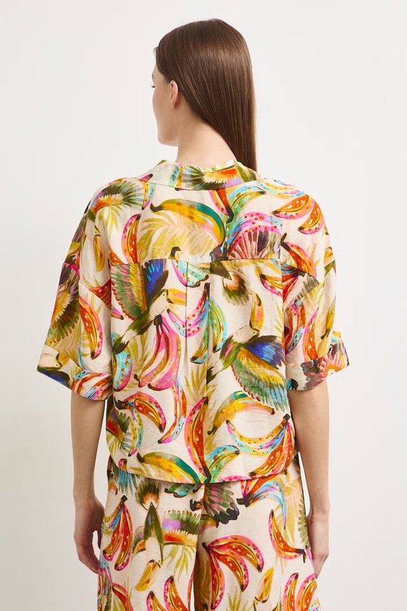 Koszula damska z wiskozą RS26-KKDA02 multicolor RS26