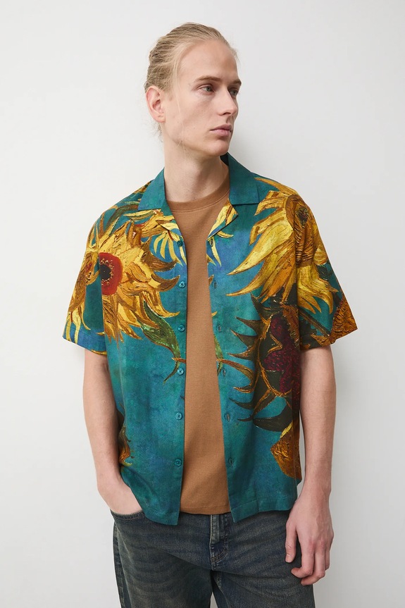 Koszula męska z kolekcji Eviva L'arte wzorzyste multicolor RS26-KKM251