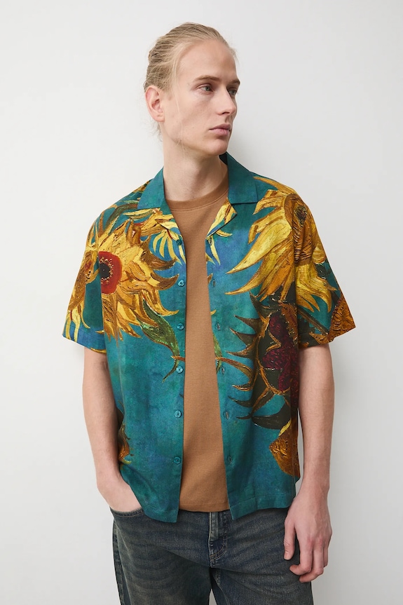 Koszula męska z kolekcji Eviva L'arte wzorzyste multicolor RS26-KKM251