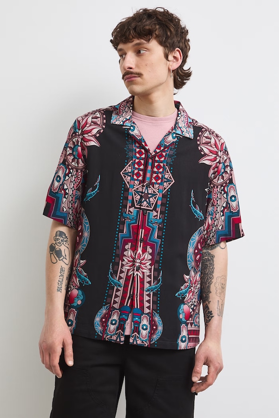 Medicine koszula męska z wiskozy multicolor RS26-KKMC12