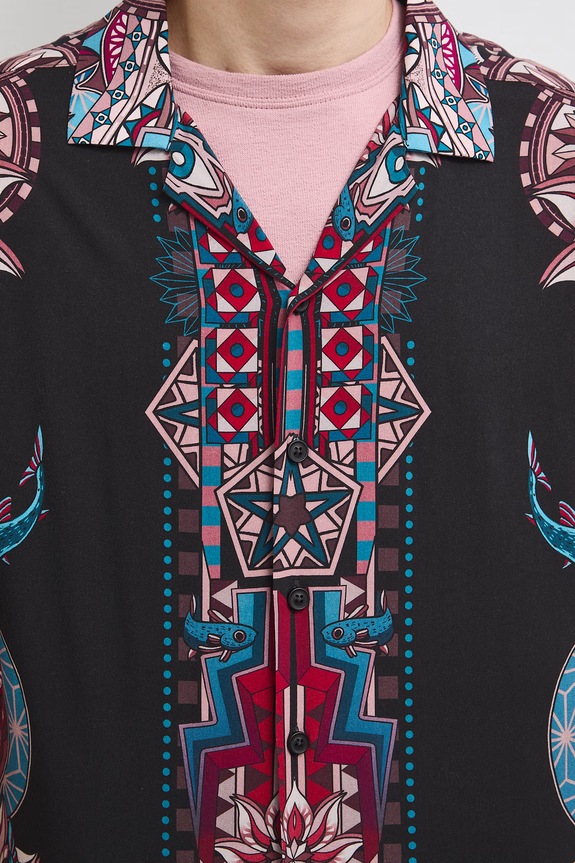Medicine koszula męska z wiskozy RS26-KKMC12 multicolor