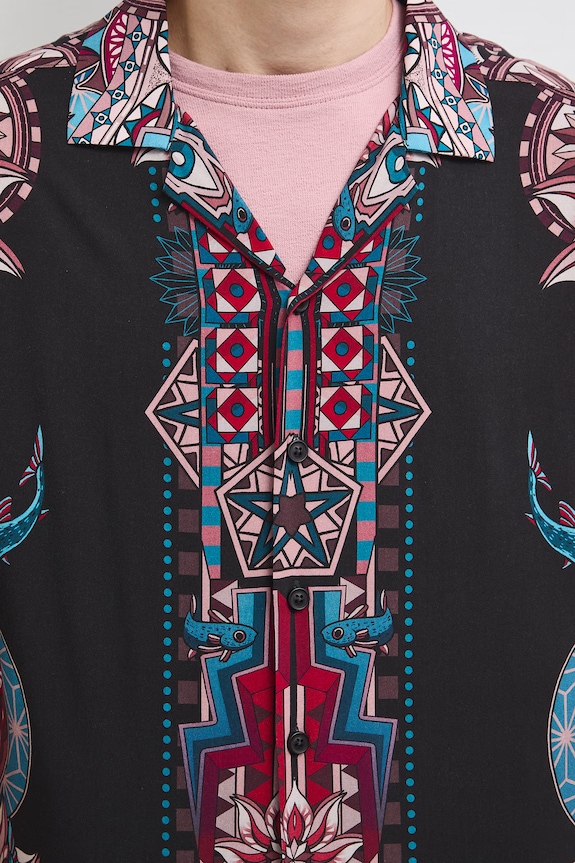 Medicine koszula męska z wiskozy RS26-KKMC12 multicolor