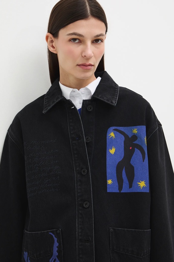 Medicine giacca di jeans nero RS26-KUD250