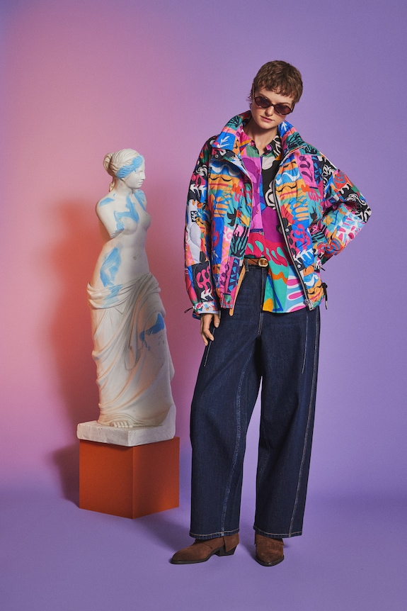 Kurtka damska z kolekcji Eviva L'arte RS26-KUD254 multicolor RS26