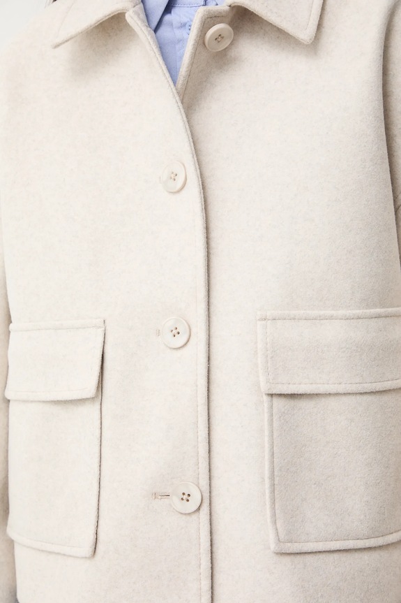 Košilová bunda dámská bez vzoru RS26-KUD309