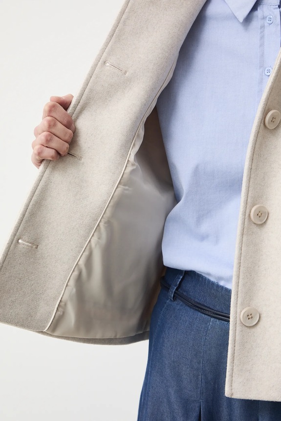 Košilová bunda dámská bez vzoru RS26-KUD309