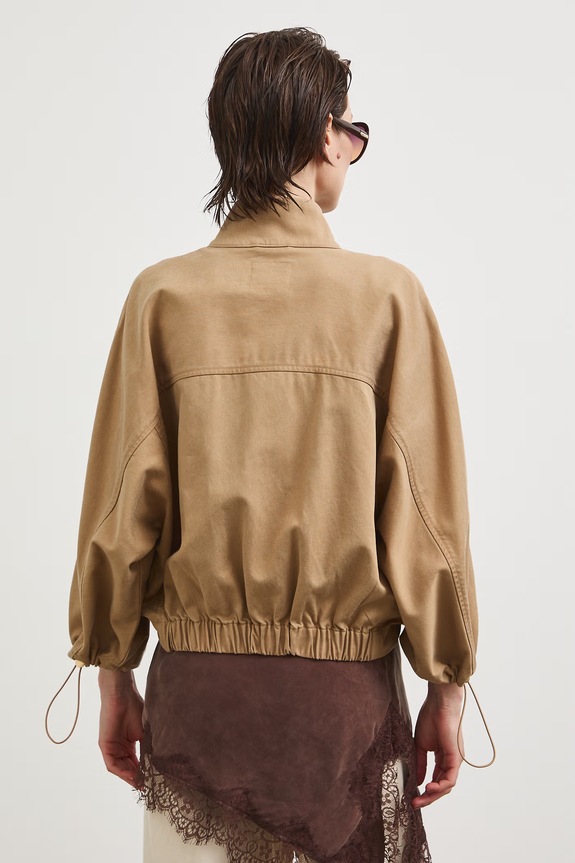 Oblečení Oversized bunda dámská s lyocellem RS26-KUD800 béžová