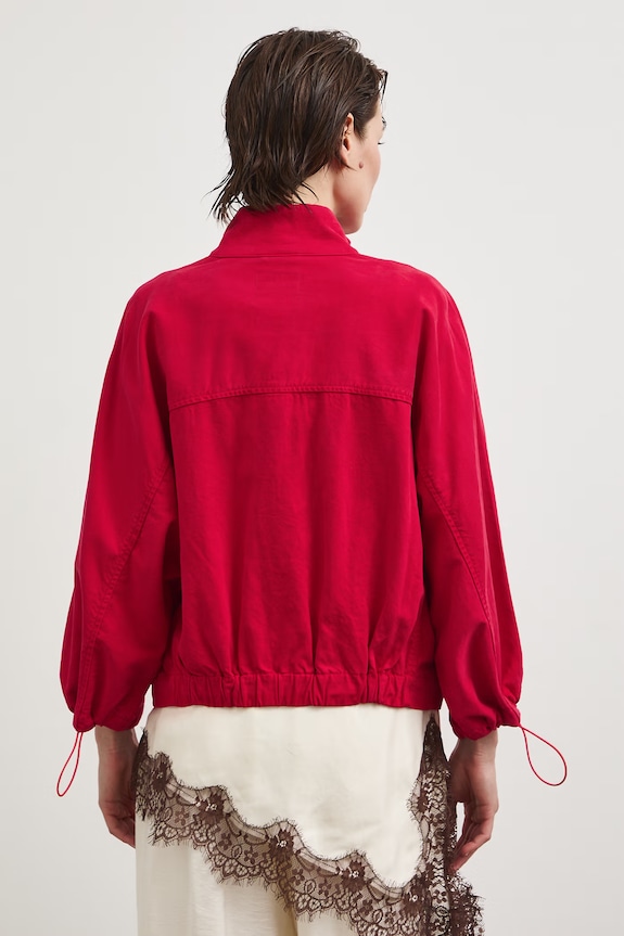 Oblečení Oversized bunda dámská s lyocellem RS26-KUD800 červená