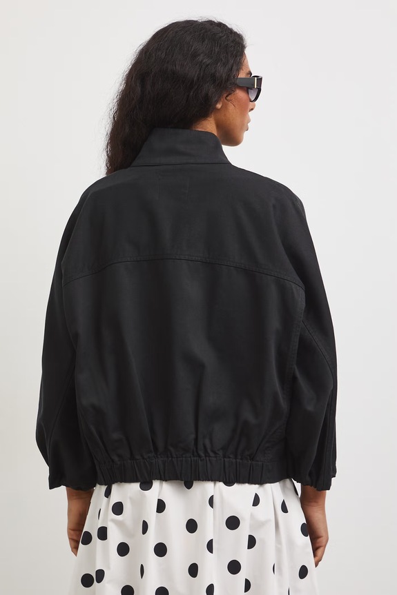 Oblečení Oversized bunda dámská s lyocellem RS26-KUD800 černá