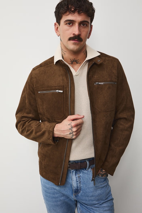 Kurtka męska brązowy RS26-KUM400