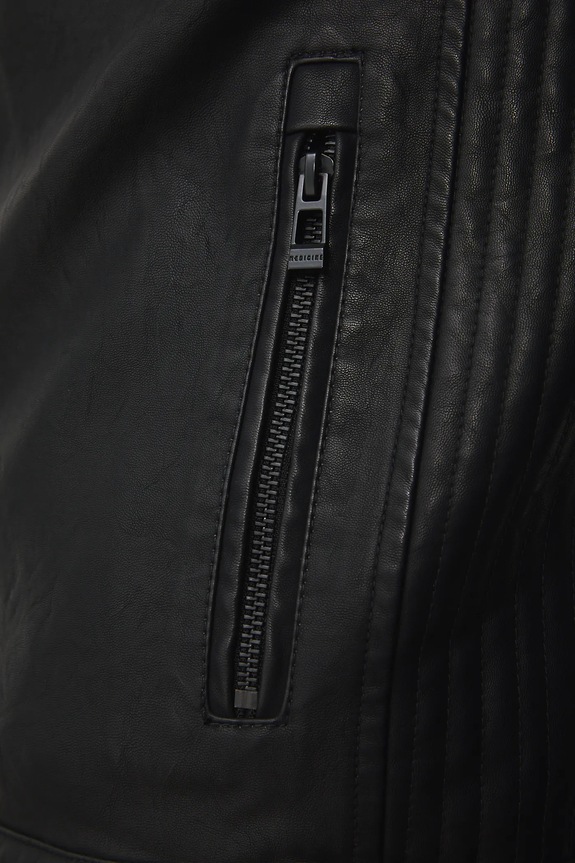 Motorkárska bunda z ekologickej kože RS26-KUM410