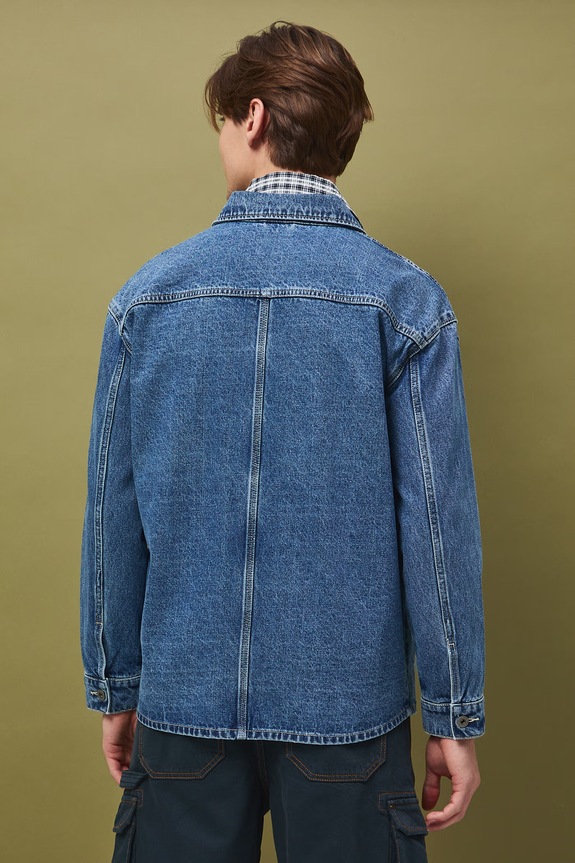 Medicine jachetă pentru bărbați de denim albastru RS26-KUM512