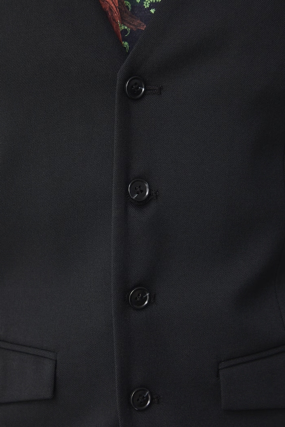 Medicine vestă cu un singur rând de nasturi pentru bărbați, cu amestec de lână RS26-KZM624