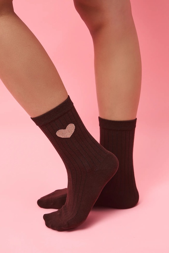 Bavlněné ponožky dámské z kolekce Valentine’s Day (2-pack) dlouhé ponožky vícebarevná RS26-LGD283