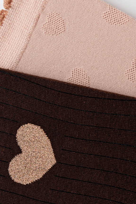 Oblečení Bavlněné ponožky dámské z kolekce Valentine’s Day (2-pack) RS26-LGD283 vícebarevná