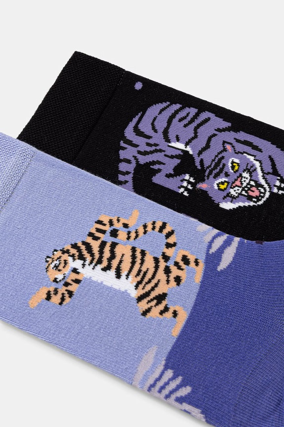 Bavlnené ponožky vzorované (2-pack) RS26-LGD301 viacfarebná RS26