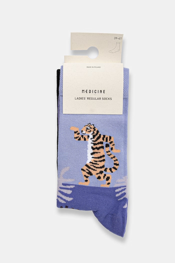 Oblečení Bavlněné ponožky dámské se vzorem (2-pack) RS26-LGD301 vícebarevná