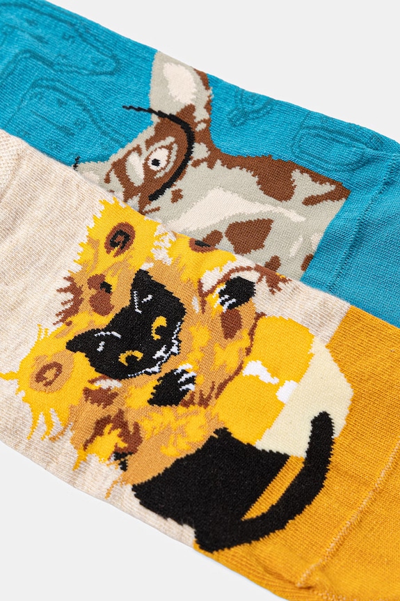 Bavlnené ponožky z Mačacej kolekcie (2-pack) RS26-LGD309 viacfarebná RS26