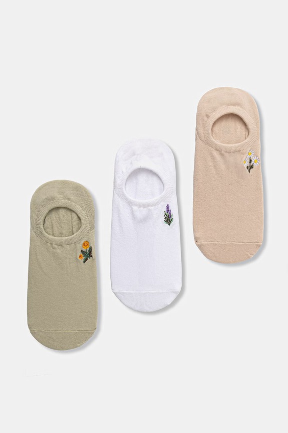 Skarpety stopki damskie 3-pack multicolor RS26-LGD501
