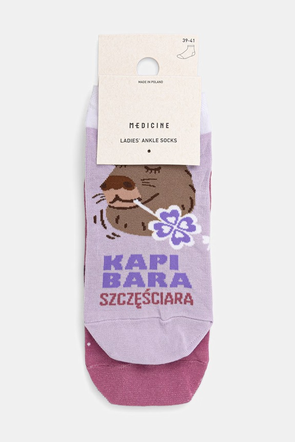 Odzież Skarpetki bawełniane damskie wzorzyste (2-pack) RS26-LGD534 multicolor