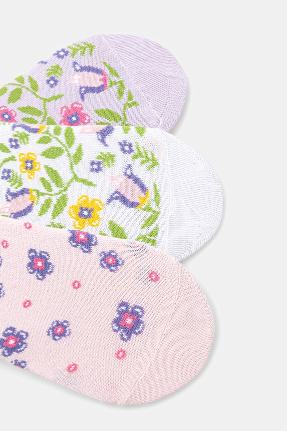 Kotníkové ponožky dámské 3-pack RS26-LGD722 vícebarevná RS26