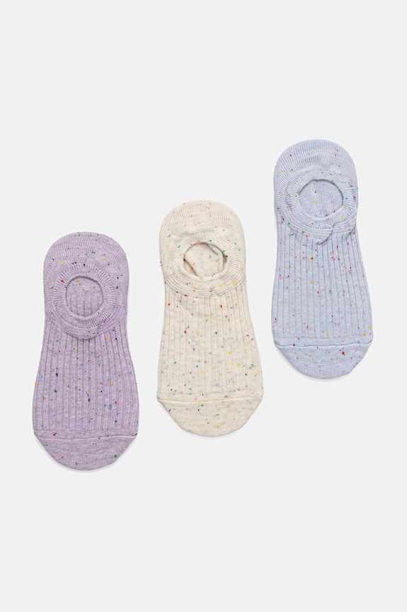 Skarpety stopki 3-pack damskie bawełniane multicolor RS26-LGDA22