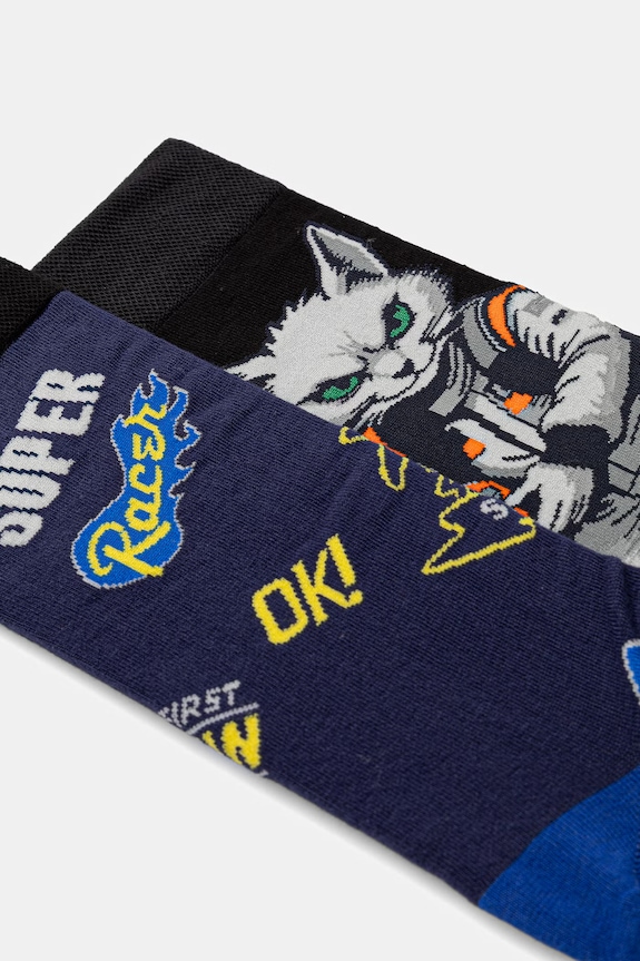 Bavlnené ponožky vzorované (2-pack) RS26-LGM301 viacfarebná RS26