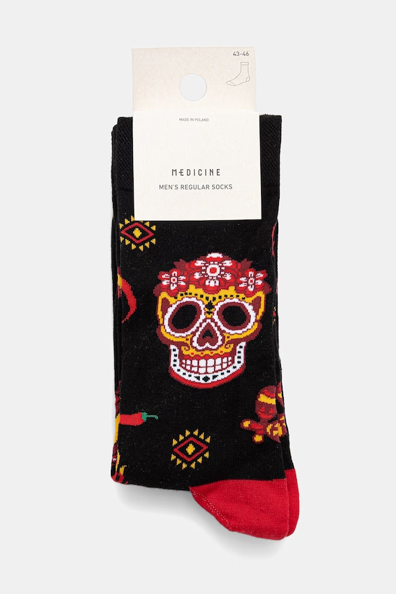 Odzież Skarpetki bawełniane męskie wzorzyste (2-pack) RS26-LGM400 multicolor