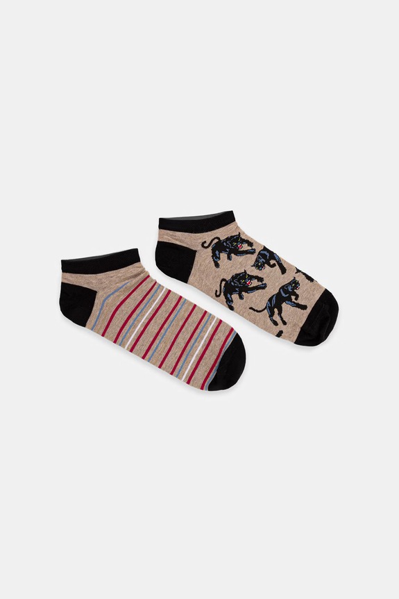 Medicine skarpetki bawełniane 2-pack pasy multicolor RS26-LGM503