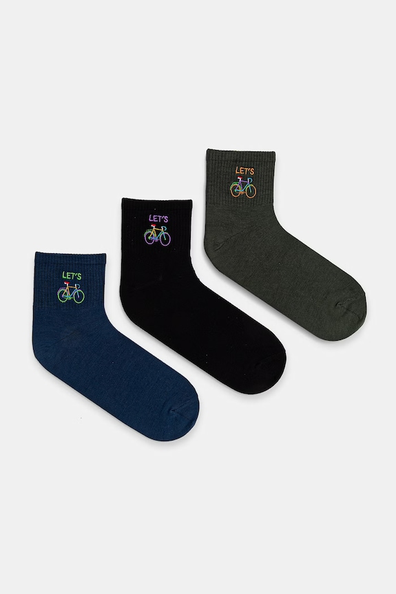 Medicine șosete pentru bărbați, din fibră de bambus pachet de 3 multicolor RS26-LGM514