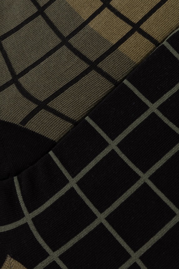 Skarpetki bawełniane męskie wzorzyste (2-pack) RS26-LGM526 zielony RS26