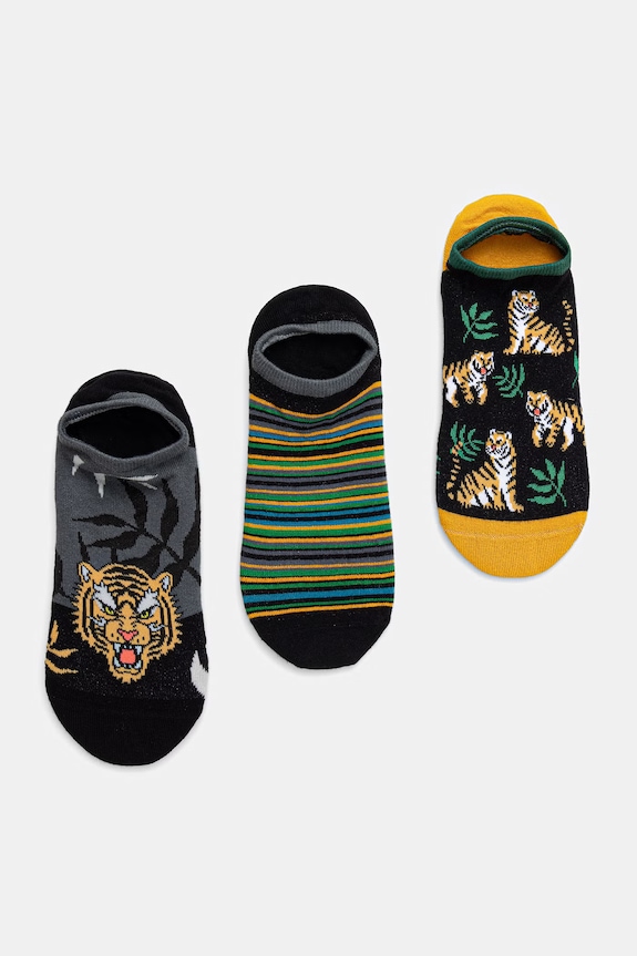 Medicine șosete scurte pentru bărbați pachet de 3 multicolor RS26-LGM708