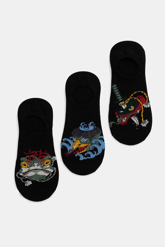 Skarpety stopki 3-pack męskie z włóknem bambusowym multicolor RS26-LGMB07