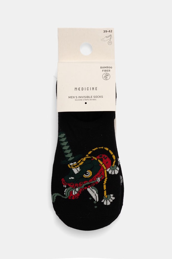 Odzież Skarpety stopki 3-pack męskie z włóknem bambusowym RS26-LGMB07 multicolor