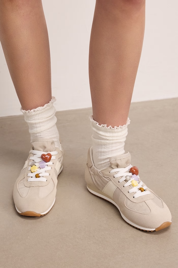 Medicine sneakersy syntetyczny beżowy RS26-OBD400