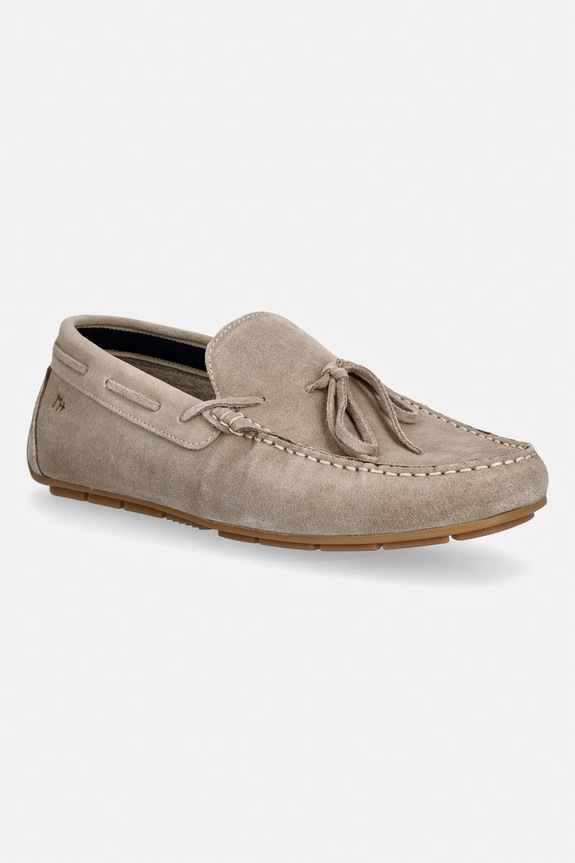 Medicine mocassini da uomo in scamoscio RS26-OBM404 beige RS26